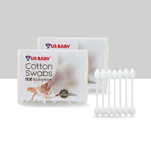 【优生】安全棉花棒方盒60支*1盒 商品图0