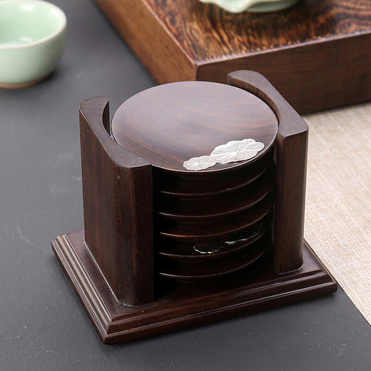 莲叶杯托组隔热垫茶杯托组合功夫茶道配件 商品图5