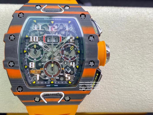 理查德米勒 RM11-03 高颜值 限量版🔥RM011全球一表难求📈 他来咯 不限量，搭载全自动7750计时机械机芯 尺寸40x50x16mm 采用高品质NTPT碳纤维打造的壳套 商品图0