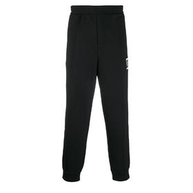EMPORIO ARMANI 阿玛尼 男士刺绣侧边标志运动裤 黑色 6H1P95 1JDSZ F024