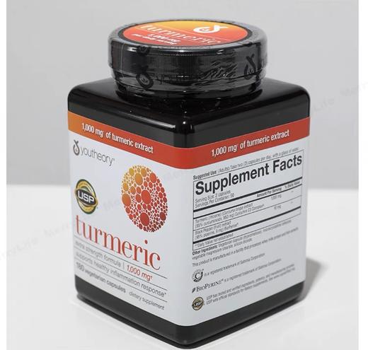Youtheory Turmeric 高浓度姜黄素胶囊 210粒加强版 #美国直邮 商品图4
