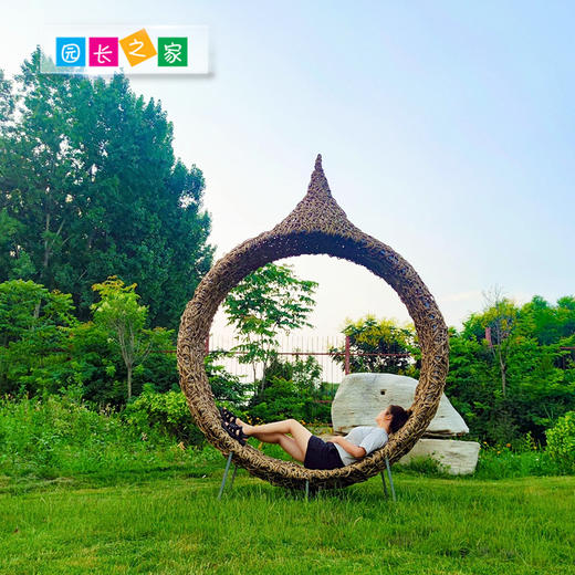 园长之家 户外手工网红椅藤椅自然编织座椅 商品图2