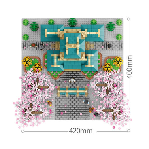 森宝积木     601079      街景樱花系列武大樱花 商品图1