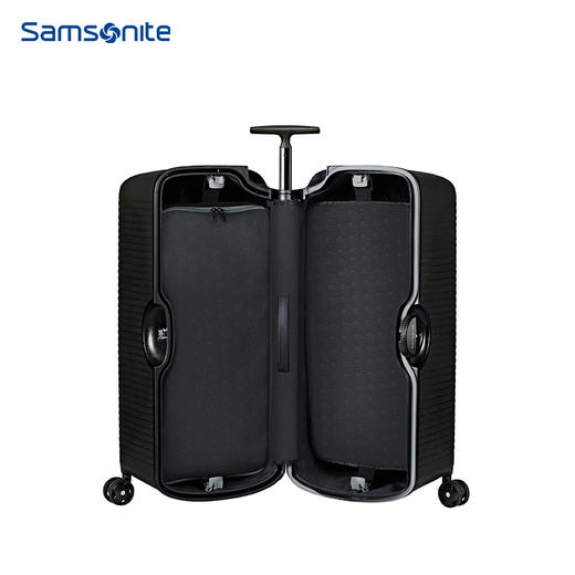 新秀丽新款中间对开型设计圆形中控密码锁缓冲减震PP材质拉杆箱KE9*001 商品图9