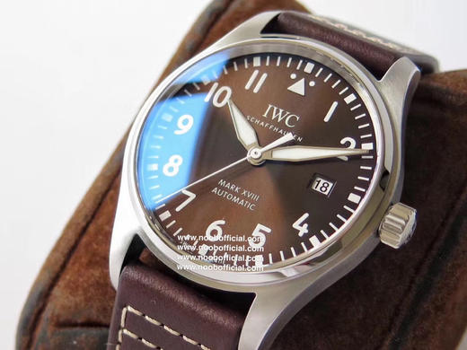V7厂神器重磅力推，良心升级IWC飞行员马克十八系列级副本V2升级如下：1.秒针针孔升级同步原装小帽子结构 商品图2