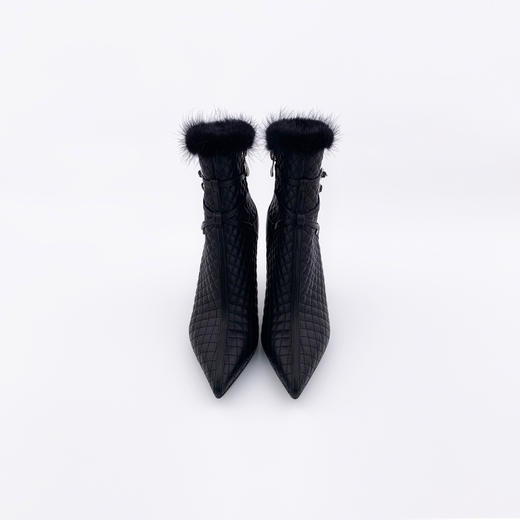 SAFICOO进口头层牛皮 鞋面夹棉 真皮女士短靴 商品图1