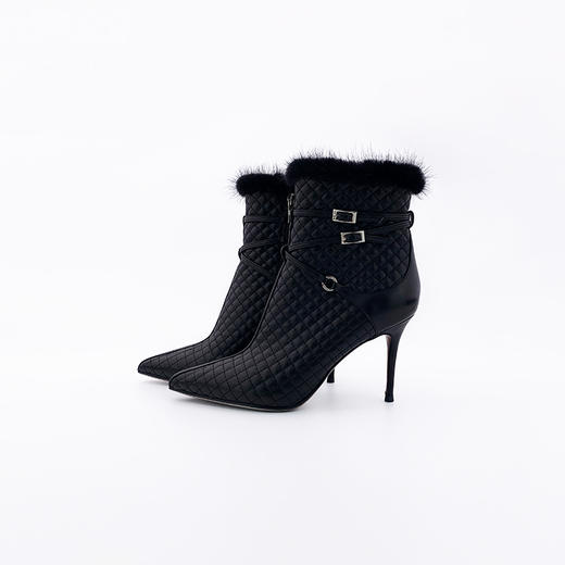 SAFICOO进口头层牛皮 鞋面夹棉 真皮女士短靴 商品图6