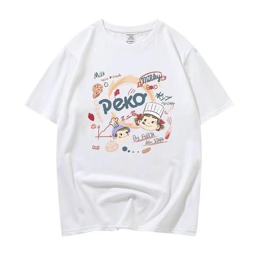 chic港味半袖 小众设计感白色短袖t恤女韩版宽松上衣潮 商品图4