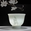 莺歌陶坊 玉兰杯（正宗景德透润瓷，容量80ml,高度5.3CM，口径6.9CM） 商品缩略图0