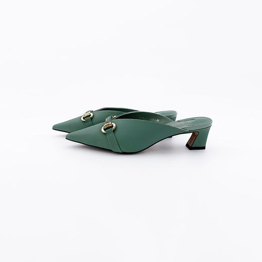 SAFICOO 时尚尖头女士真皮半拖 低跟凉鞋 商品图6