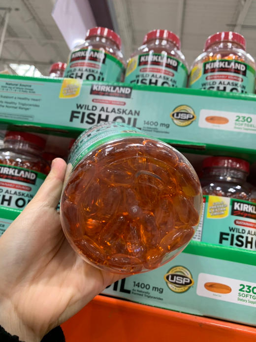 Kirkland 柯克兰 阿拉斯加野生鱼油软胶囊 1400mg 230粒 #美国直邮 商品图3