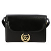 GUCCI 古驰 女士 GG Marmont 系列 皮革斜挎单肩包 黑色 589474 1DB0G 1000 商品缩略图0