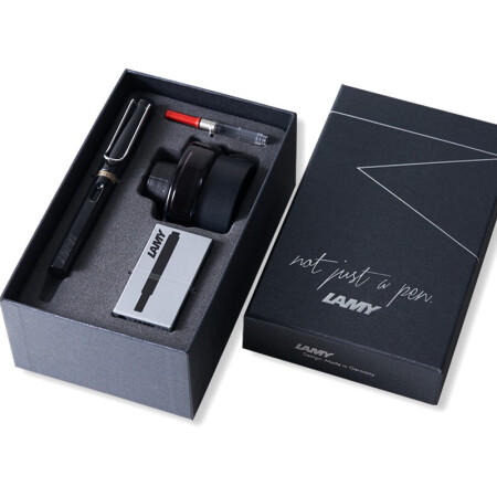 凌美(LAMY) 狩猎者钢笔墨水笔礼品笔礼盒套装含墨水+吸墨器+墨胆 商品图0