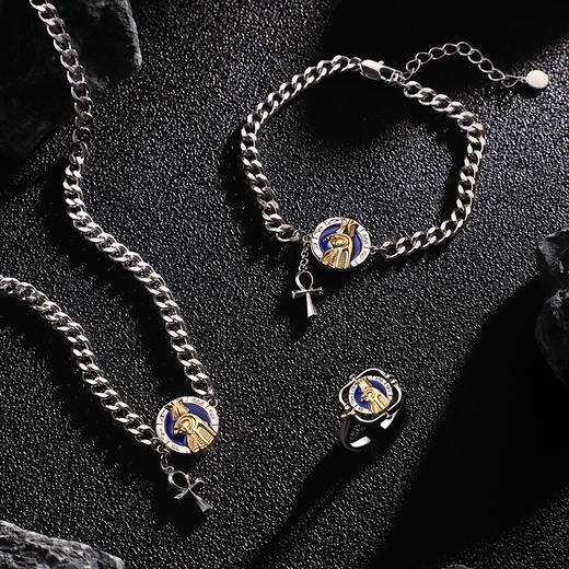 大英博物馆莎纸书系列男女同款双面首饰项链手链戒指 商品图2