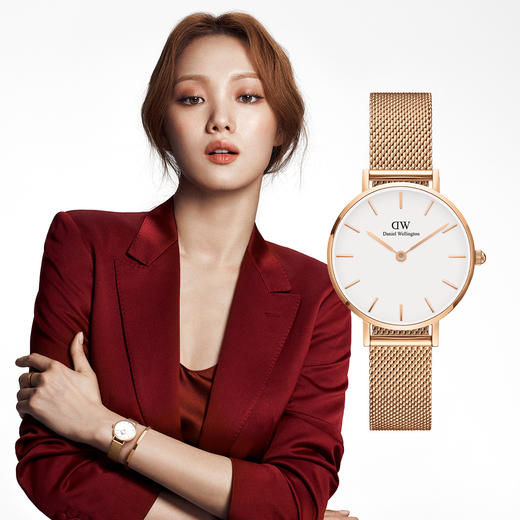 7350068246654 丹尼尔惠灵顿DANIEL WELLINGTON 28mm轻奢精巧雅致金属编织石英表女 DW00100219 商品图1