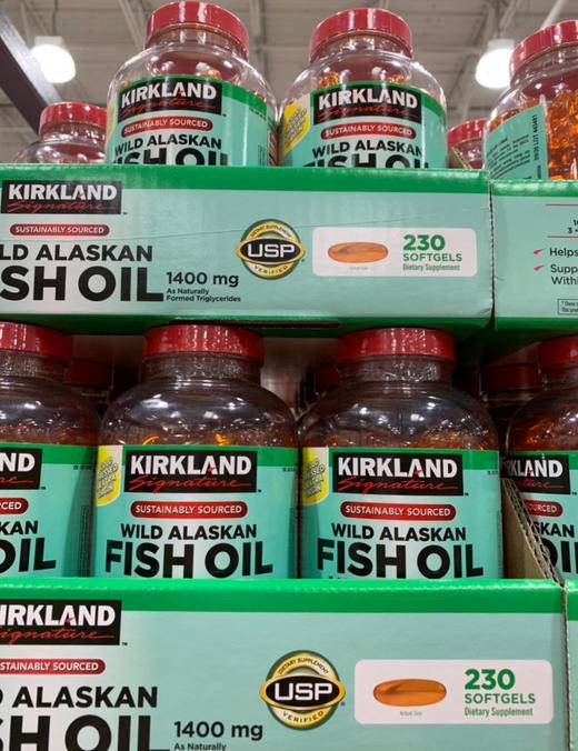 Kirkland 柯克兰 阿拉斯加野生鱼油软胶囊 1400mg 230粒 #美国直邮 商品图2