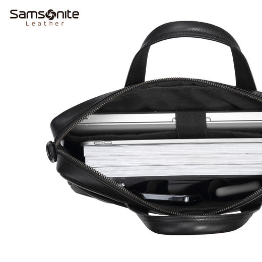 新秀丽牛皮革防泼水商务公文包BC9*09007 商品图4