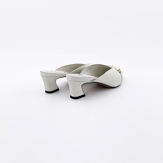 SAFICOO 时尚尖头女士半拖 真皮低跟凉鞋 商品图3