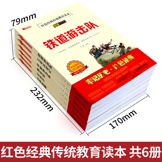 全套6册铁道游击队正版小兵张嘎五年级必读课外书鸡毛信三毛流浪记红孩子 红色经典书籍文学丛书儿童读物小学生三四六年级阅读书籍 商品图2