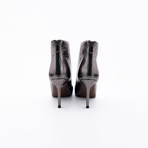 SAFICOO枪色真皮尖头细带高筒靴 女时装靴 商品图4