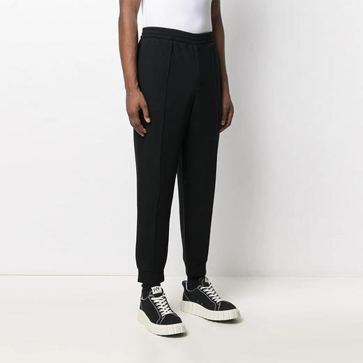 EMPORIO ARMANI 阿玛尼 男士刺绣侧边标志运动裤 黑色 6H1P95 1JDSZ F024 商品图1