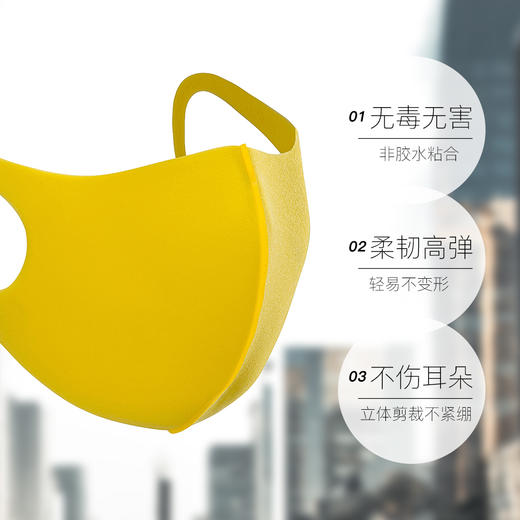 勿点【库妈妈网店专用】法国Auberge艾比儿童口罩防尘透气可清洗儿童口罩3只装*3盒 商品图2