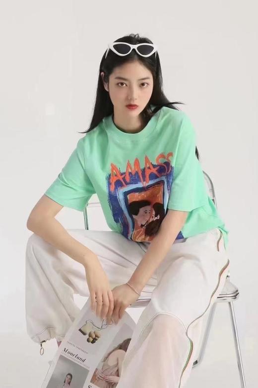 3楼阿玛施AMASS绿色T恤 商品图2