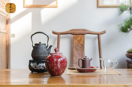 莺歌陶坊 美人醉茶叶罐（正宗景德透润瓷，高20.3CM，宽15CM，口径7.5CM） 商品图1