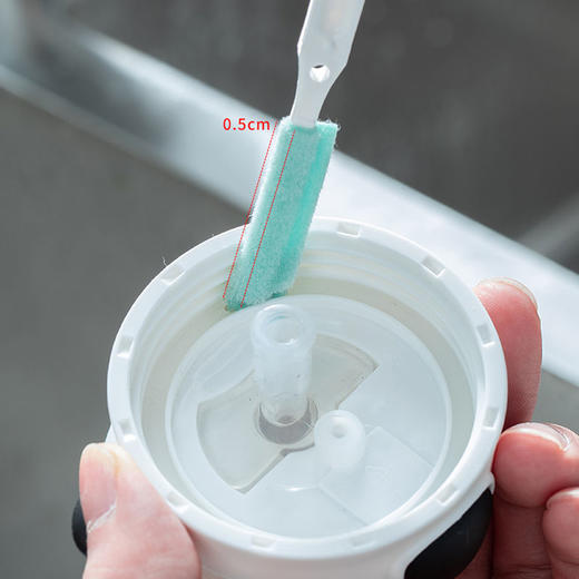 【保温杯盖清洁刷子】奶嘴胶圈清洗水槽凹槽缝隙刷清洁工具缝隙清洁刷三件套 商品图2