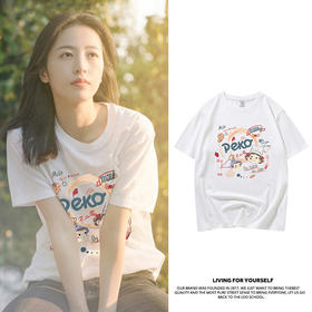 chic港味半袖 小众设计感白色短袖t恤女韩版宽松上衣潮