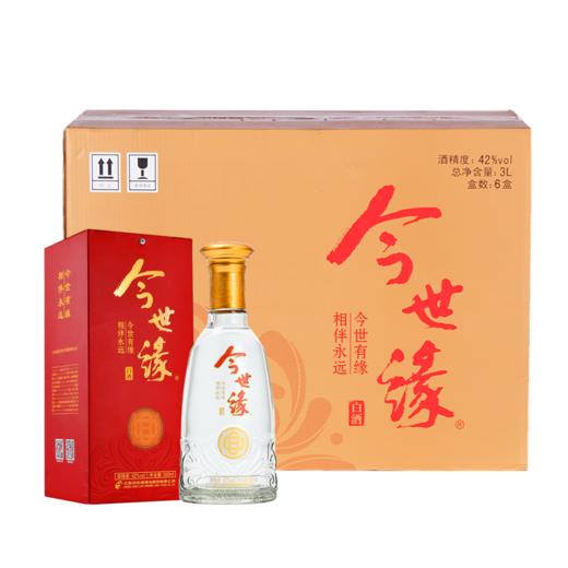 今世缘 顺缘60 42度醇甜型白酒500ml单瓶婚宴喜宴聚会献礼酒厂家直发 商品图1