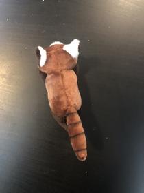 棕熊猫毛绒冰箱贴