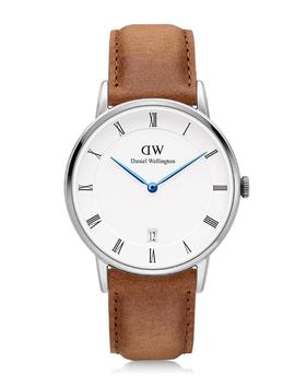 7350068244100 丹尼尔惠灵顿DANIEL WELLINGTON 经典英伦湛蓝指针罗马数字刻度皮带石英男表 DW00100084