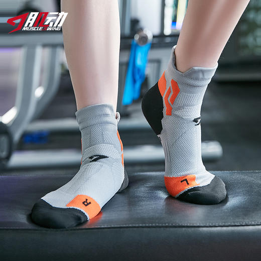 肌动829专业跑步袜速干透气马拉松袜中帮男女短筒运动压缩袜越野跑袜 商品图4