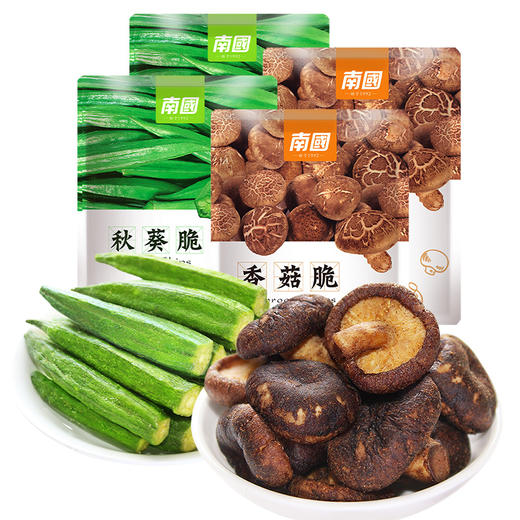 【南国食品】秋葵香菇脆组合50gx4袋 FX-A-2400 商品图0