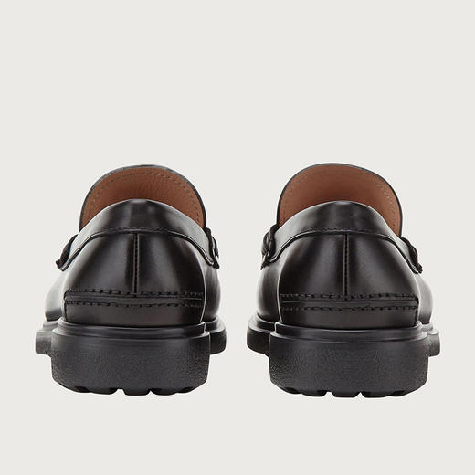 【二】FERRAGAMO 菲拉格慕 男士皮鞋 黑色 735190 商品图3