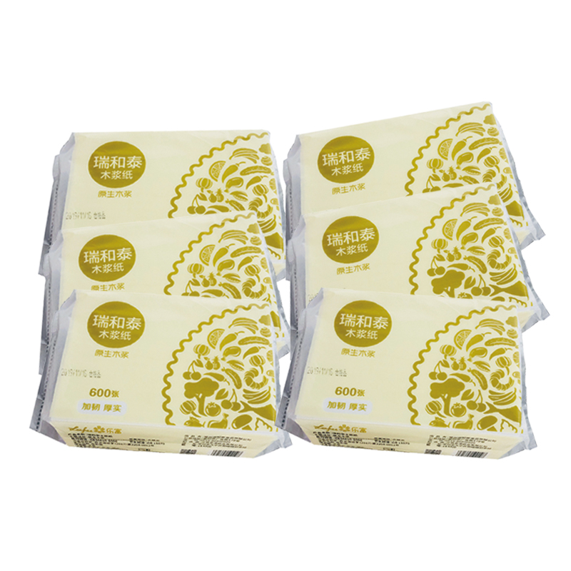 【福利购】瑞和泰木浆纸卫生纸600张 直营降价 保质保优  多用厨卫纸