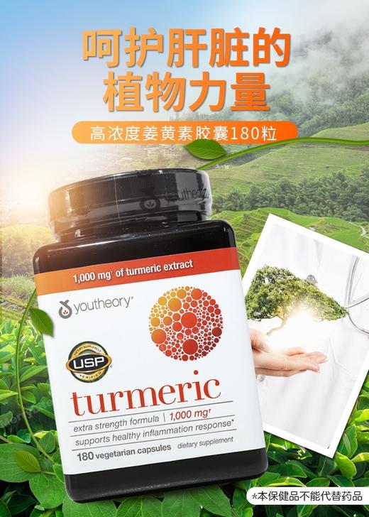 Youtheory Turmeric 高浓度姜黄素胶囊 210粒加强版 #美国直邮 商品图0