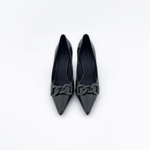 SAFICOO链条装饰 女士尖头真皮高跟鞋 商品图1