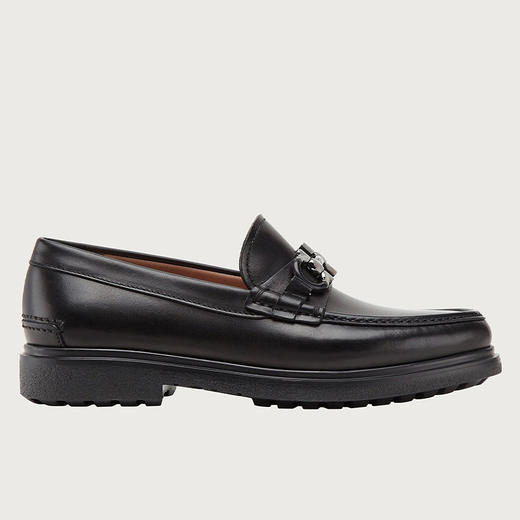 【二】FERRAGAMO 菲拉格慕 男士皮鞋 黑色 735190 商品图1