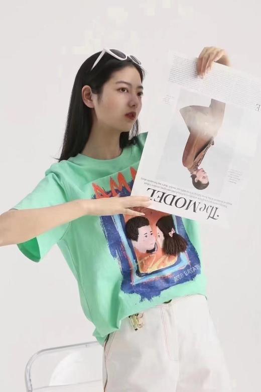 3楼阿玛施AMASS绿色T恤 商品图0