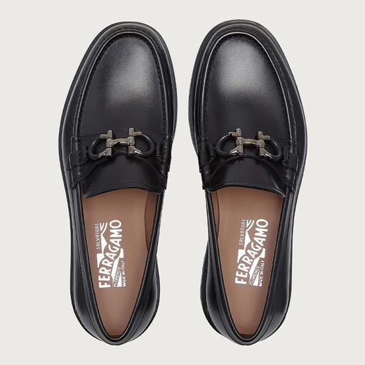 【二】FERRAGAMO 菲拉格慕 男士皮鞋 黑色 735190 商品图0