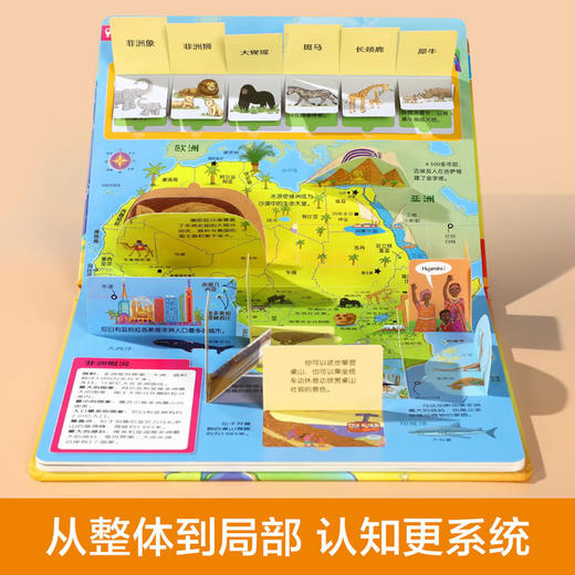 乐乐趣揭秘翻翻书低幼版第三辑 揭秘世界地图 商品图3