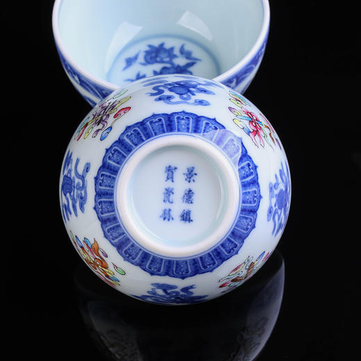 青花粉彩吉祥八宝主人杯 商品图4