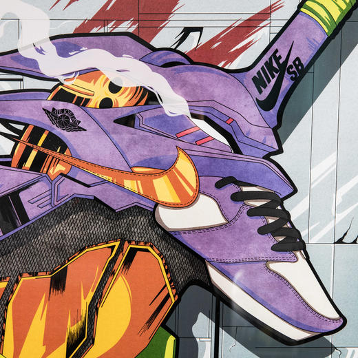 收藏系列《新世纪福音战士-初号机》 潮流艺术版画  52.5*72.5cm 商品图3