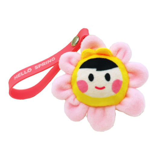 夏日系列小团毛绒钥匙链 商品图0