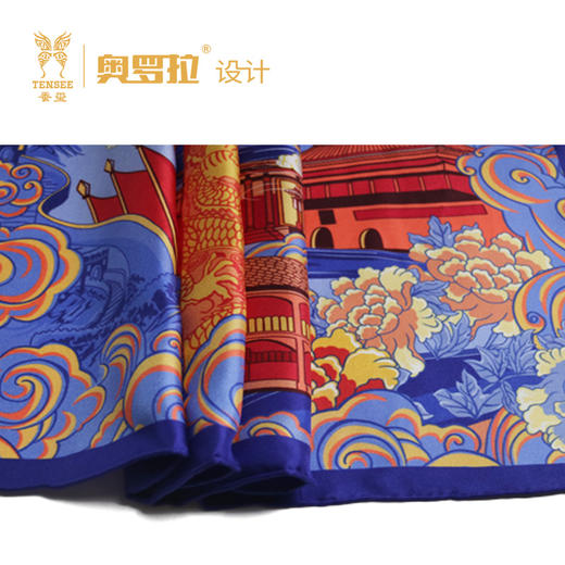 建党系列丝巾产品 勿忘初心艺术丝巾 商品图3