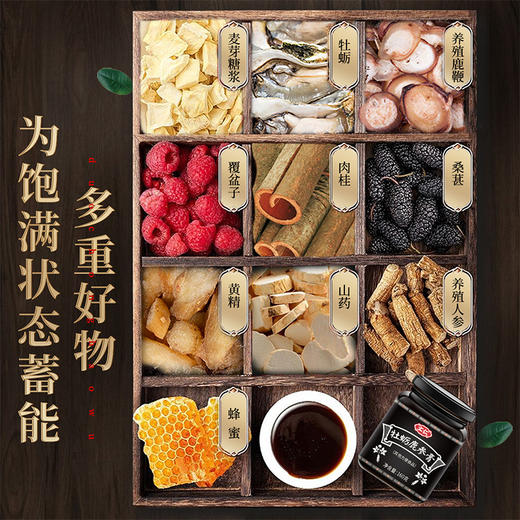 汇仁正品牡蛎鹿参膏人参鹿鞭膏男用持久调理男性滋补保健品生蚝精 商品图4