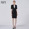 IWY/黑色时尚高端经理职业装女套装名媛气质商务小香风西装套裙深VC11232+S11232黑色 商品缩略图2