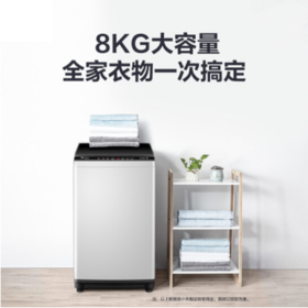 小天鹅（LittleSwan）8公斤波轮洗衣机全自动 健康免清洗 一键脱水 租房神器 品质电机 TB80V23H 升级除螨洗